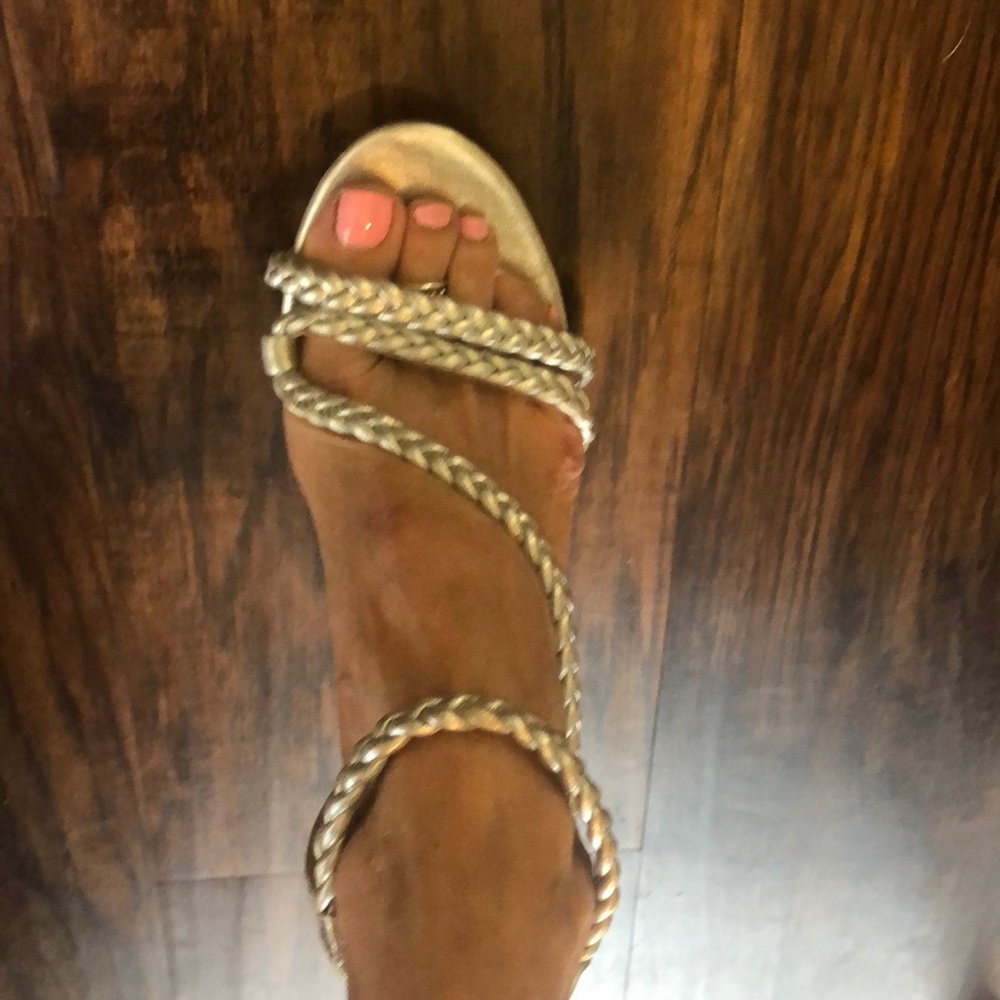 Michael Kors Silver Heels NWOT